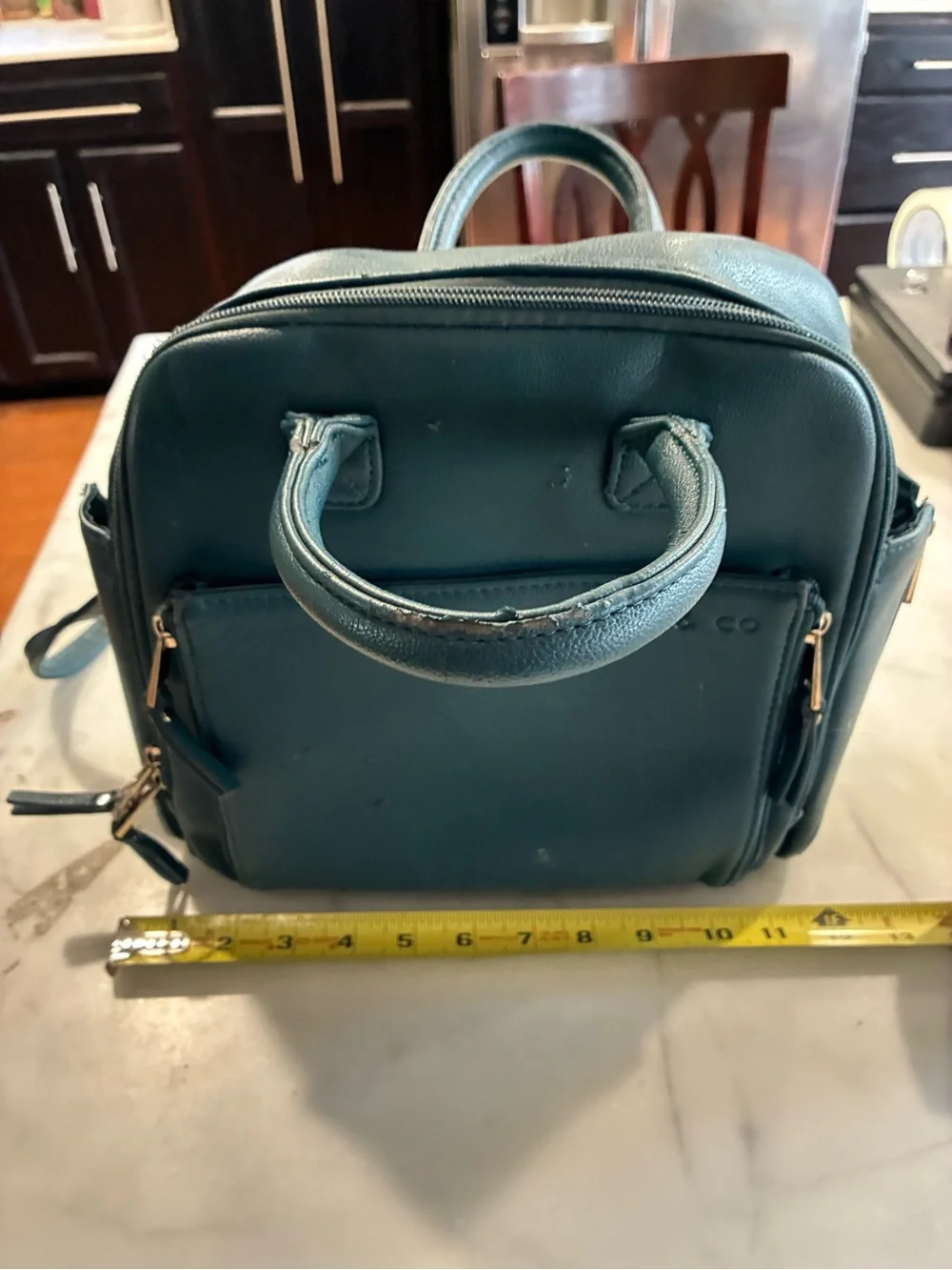 Ayla And Co Diaper Bag Olive Vegan Backpack